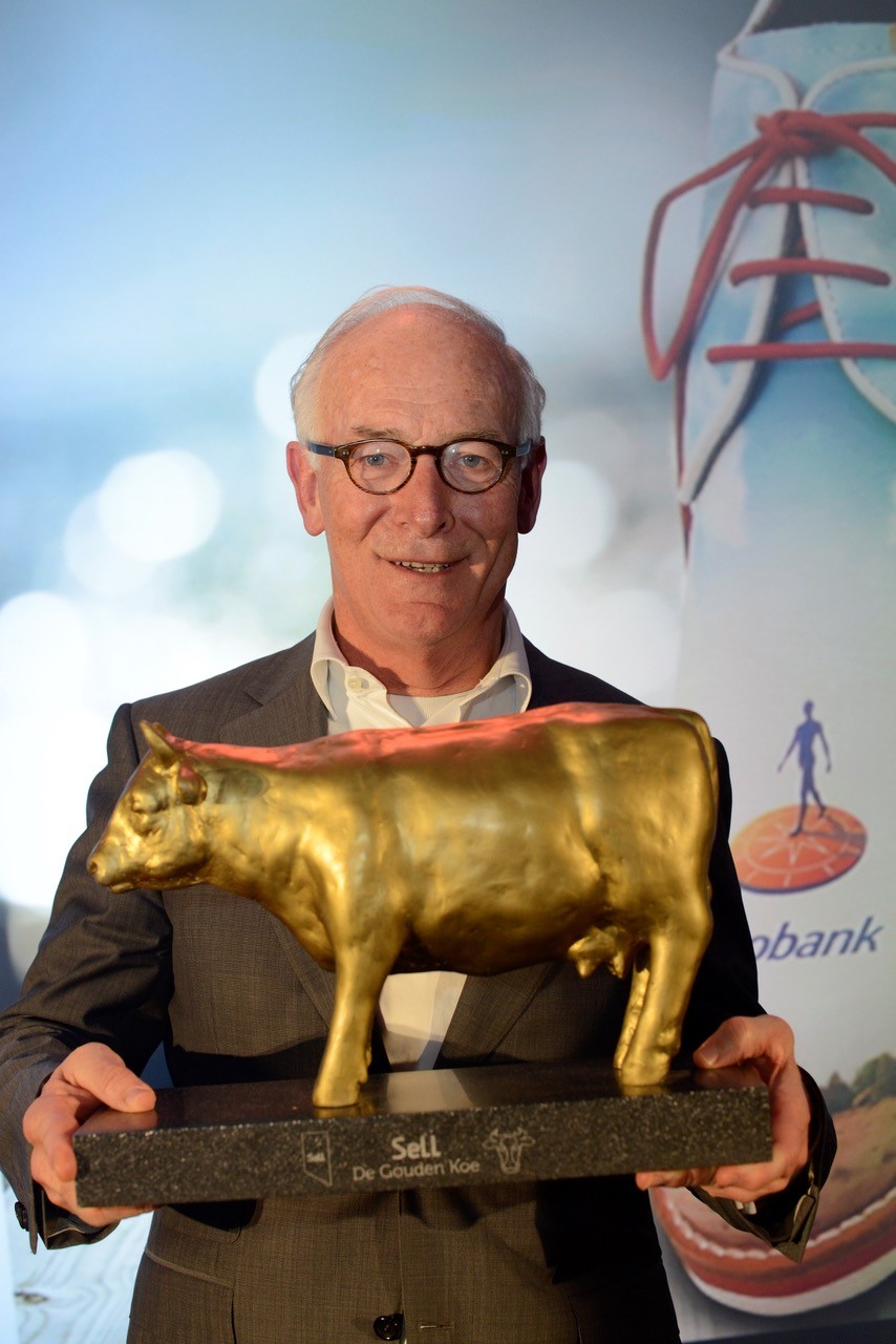 Peter Konijnenburg ontvangt de Gouden Koe 2018