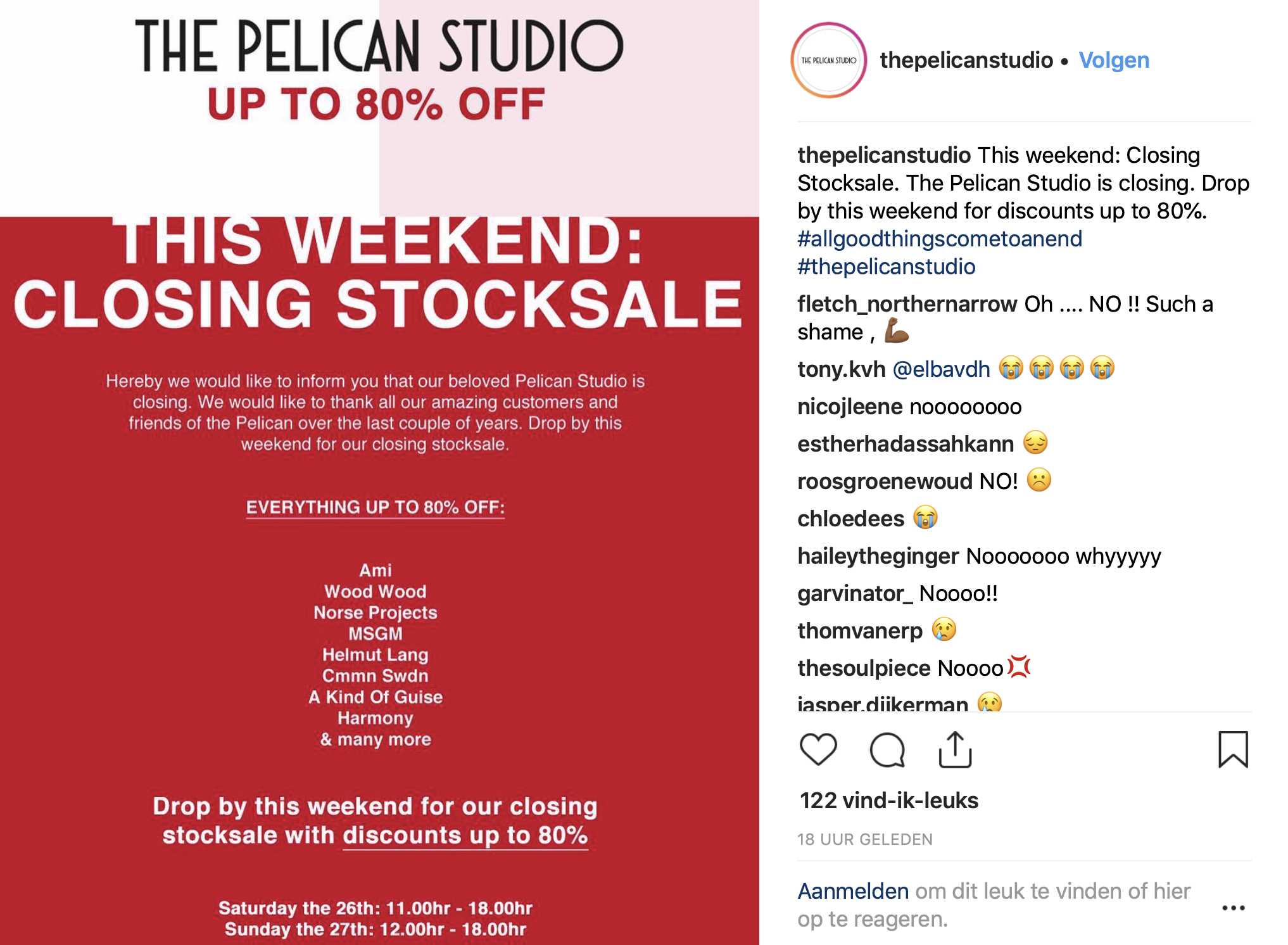 The Pelican Studio stopt